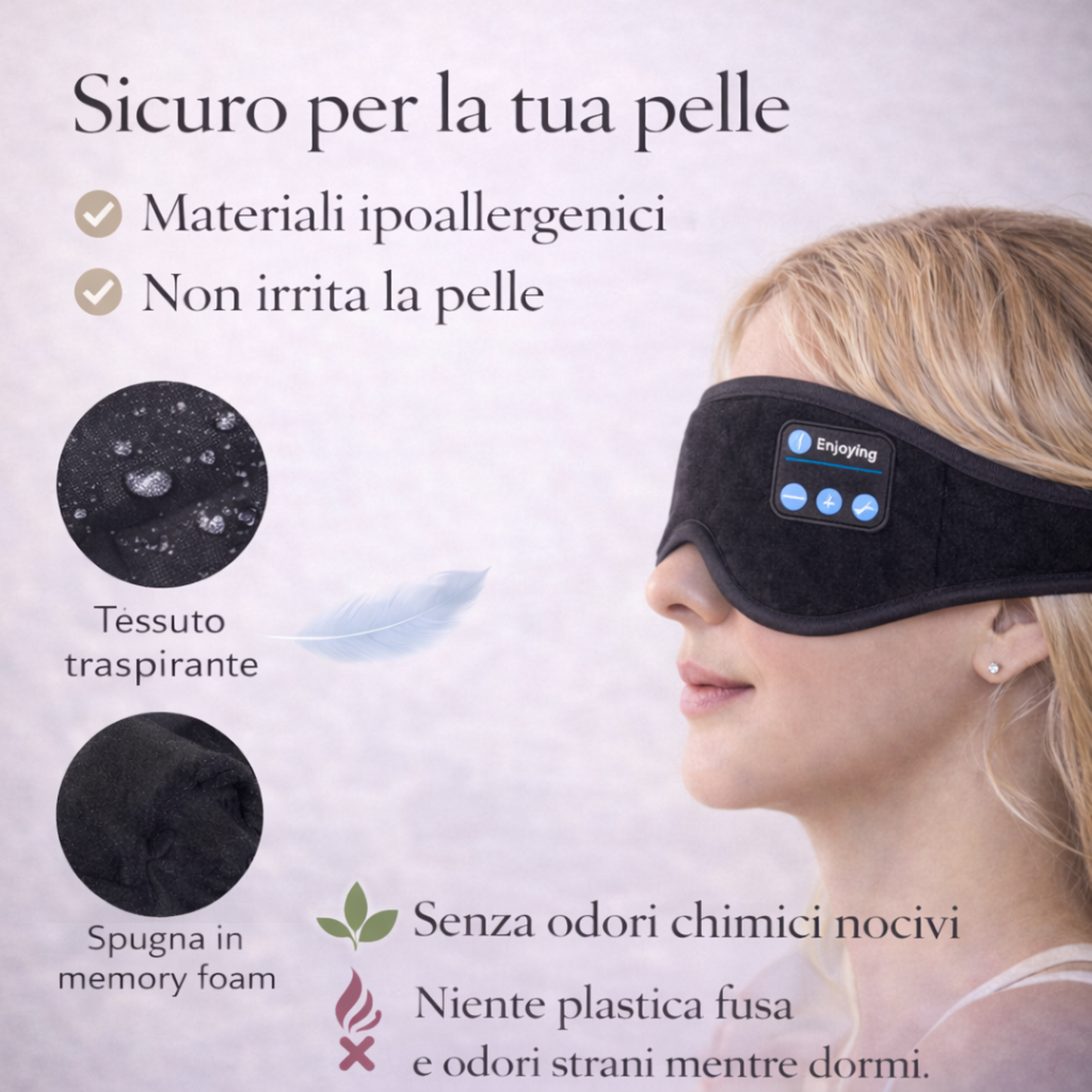 Maschera Sonno Bluetooth